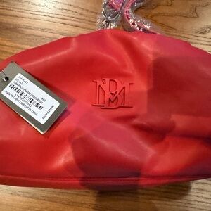 Badgley Mischka Vibrant Red Clutch Crossbody